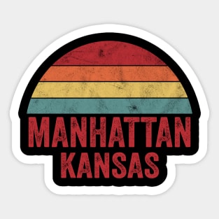 Vintage Manhattan Kansas Sticker
